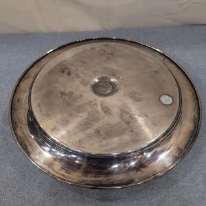 Wm A Rogers Oneida Silver Plated Chip and Dip Server Round Platter Bowl NA310 image 7