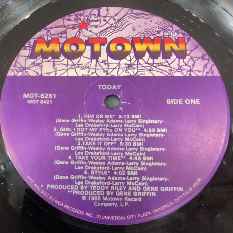 Today Self-Titled Vinyl LP 1988 Motown MOT-6261 Teddy Riley New Jack Swing VG image 8
