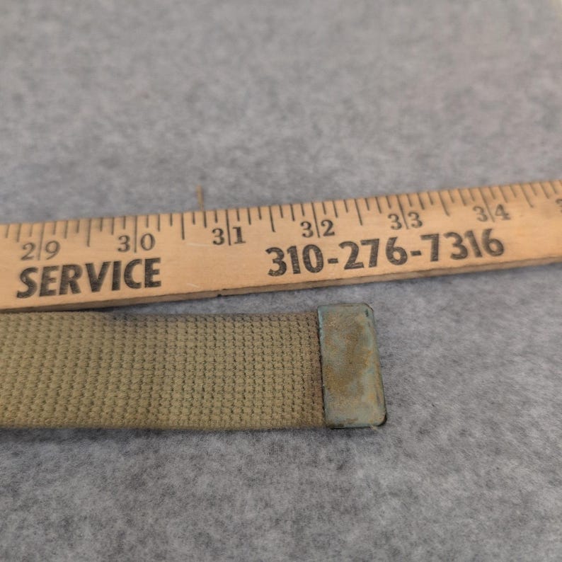Vintage Boy Scouts of America Belt Buckle Web Belt Metal Brass Emblem 32 in image 3