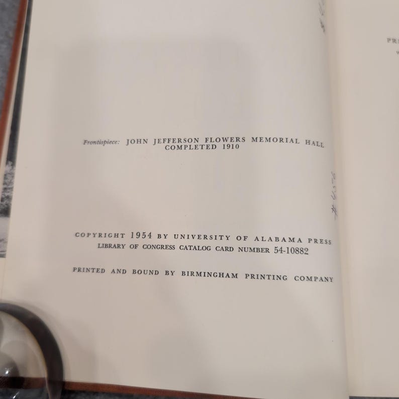 History of Huntingdon College 1854-1954 Rhoda Coleman Ellison Hardcover 1954 image 3