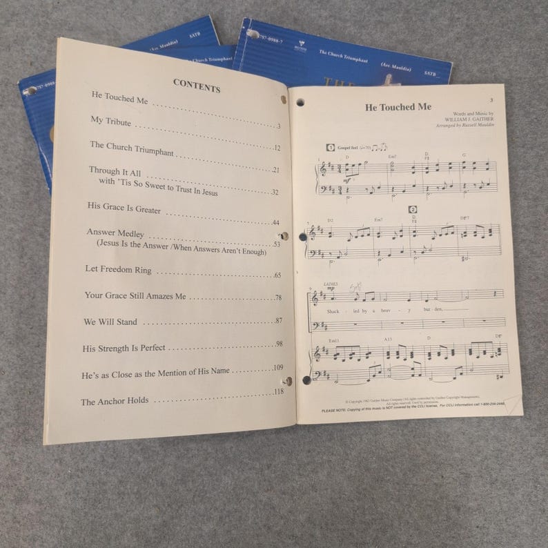 The Church Triumphant Ready to Sing Collection Russell Mauldin SATB 4 Books image 3
