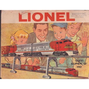 Vintage 1960 Lionel Trains Catalog O27 Super O HO Scale Santa Fe 2383 Rinkers image 1