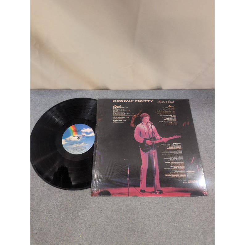 Conway Twitty Heart & Soul Vinyl LP Record MCA-3210 1980 Country Music Album image 2