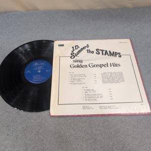 J.D. Sumner and the Stamps Sing Golden Gospel Hits Vinyl LP Skylite SLP 6150 image 2
