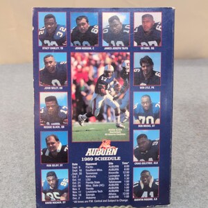 1989 Auburn Football Media Guide Jordan-Hare Stadium 50th Anniversary Tigers image 2