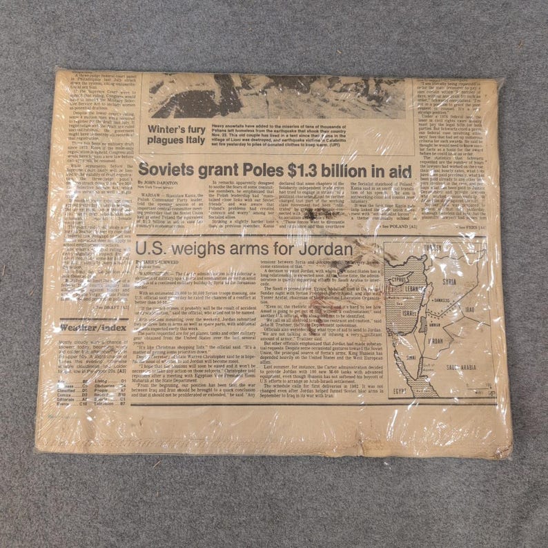 The Morning News Wilmington Delaware December 2 1980 Vintage Newspaper 80s News image 2