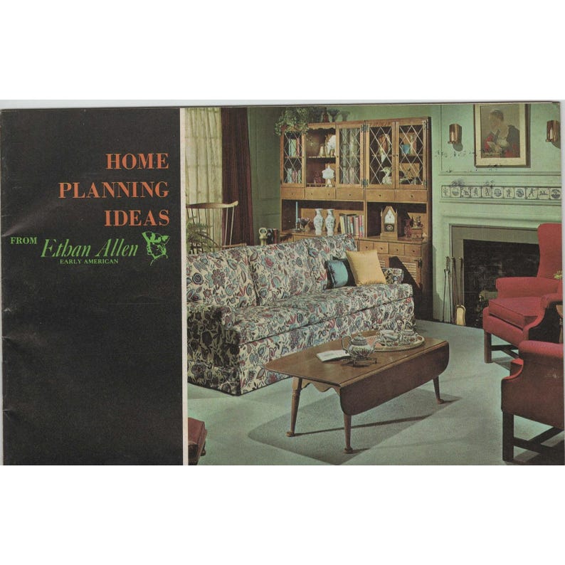 Vintage Ethan Allen Home Planning Ideas Early American Furniture Booklet EA 60 image 1