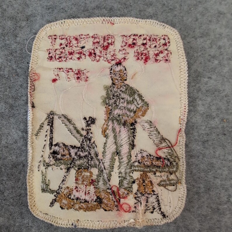 Creek District 53rd Camporee 1977 Scout Patch Vintage Embroidered Badge image 2