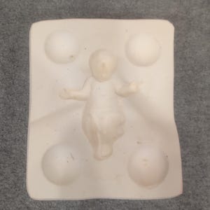 Vintage Baby Jesus Mold Religious Ceramic Casting Craft Supplies H565A image 1