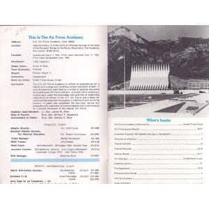 1975-76 Air Force Academy Falcons Ice Hockey Media Guide Colorado Springs CO image 3