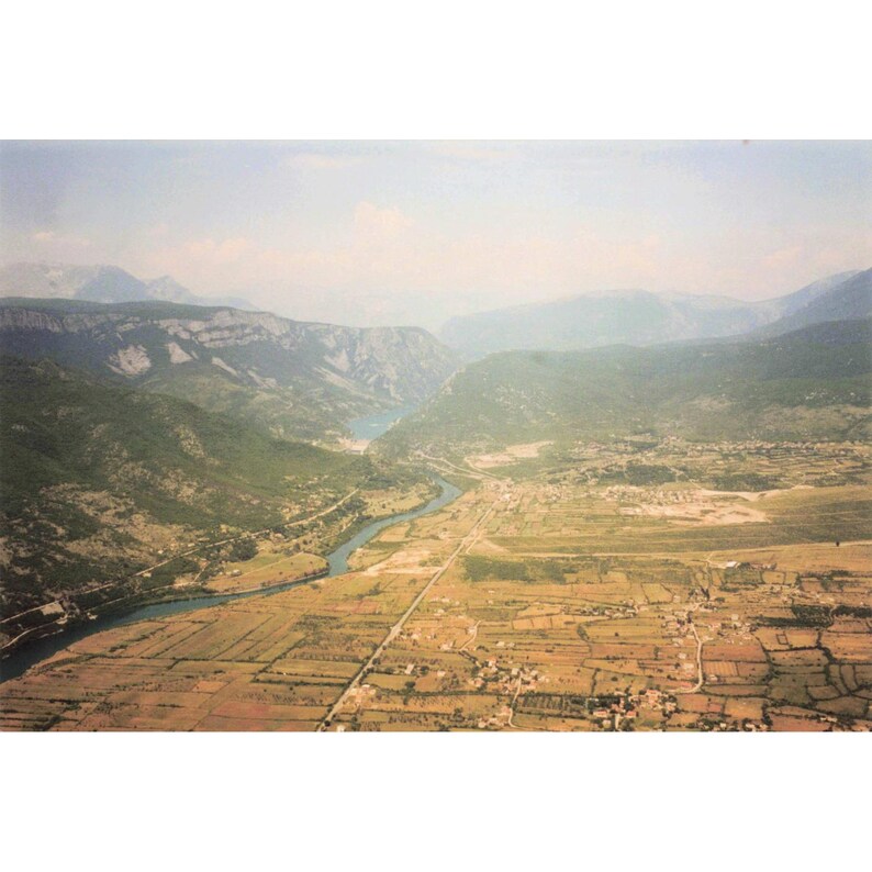 Vintage 1999 USAF Aerial Photos Bosnia Balkans Mountains Rivers Lot of 11 image 3