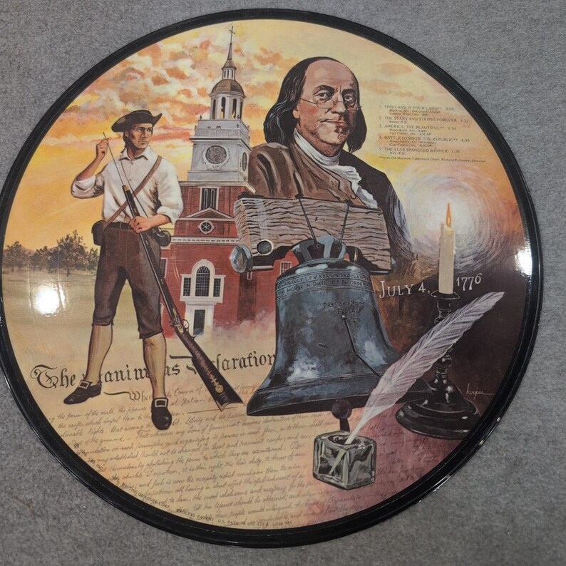 Celebration US Bicentennial Picture Disc Vinyl LP Mormon Tabernacle Choir 1976 image 1