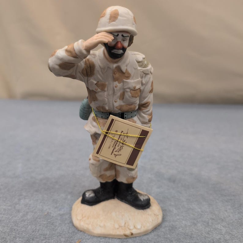 Emmett Kelly Jr. Collection "On Maneuvers" Limited Edition Clown Soldier Figure image 1