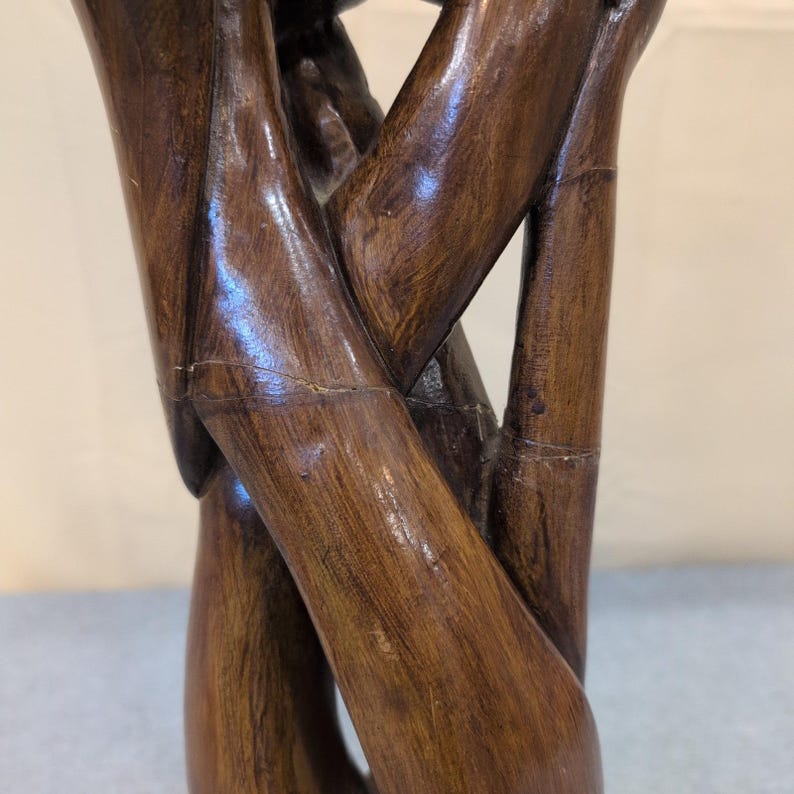 Marwal Industries Inc Kissing Couple Sculpture Vintage Mid Century Modern image 5