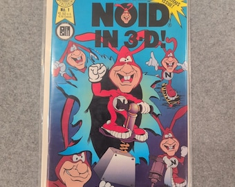 The Noid In 3-D! No. 1 1989 Blackthorne Publishing Dominos Pizza Mascot Comic
