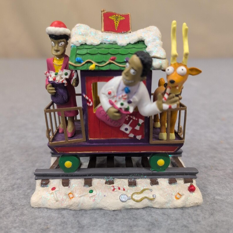 The Simpsons Spreading Holiday Cheer Christmas Express Dr Hibbert Figurine 2011 image 1