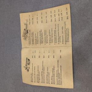 Vintage Restaurant Grillstube Rausch Menu Schwetzingen Germany German Ephemera image 3