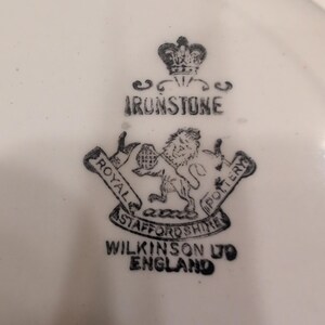 Royal Staffordshire Ironstone Wilkinson Ltd England Wheat Embossed Soup Bowl image 6