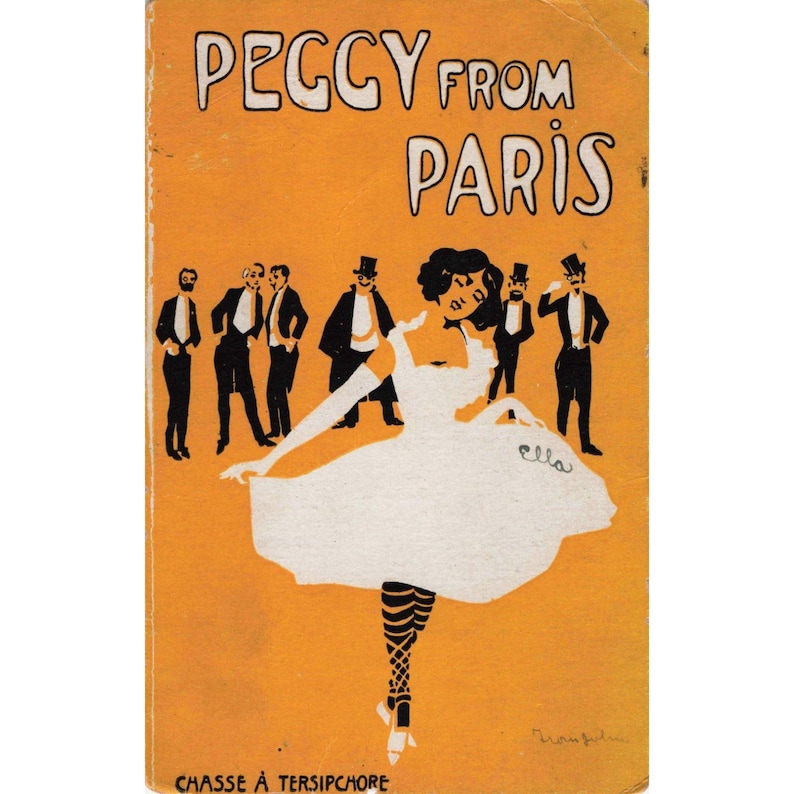 Antike Postkarte von 1907 mit dem Motiv „Peggy aus Paris“, Illustration von Ella, Sheboygan Falls, Wisconsin Bild 1