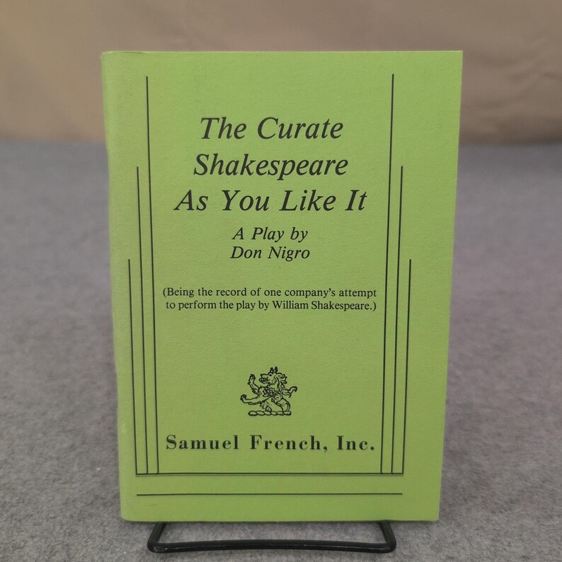 The Curate Shakespeare As You Like It Play Don Nigro Samuel French Acting Ed image 1