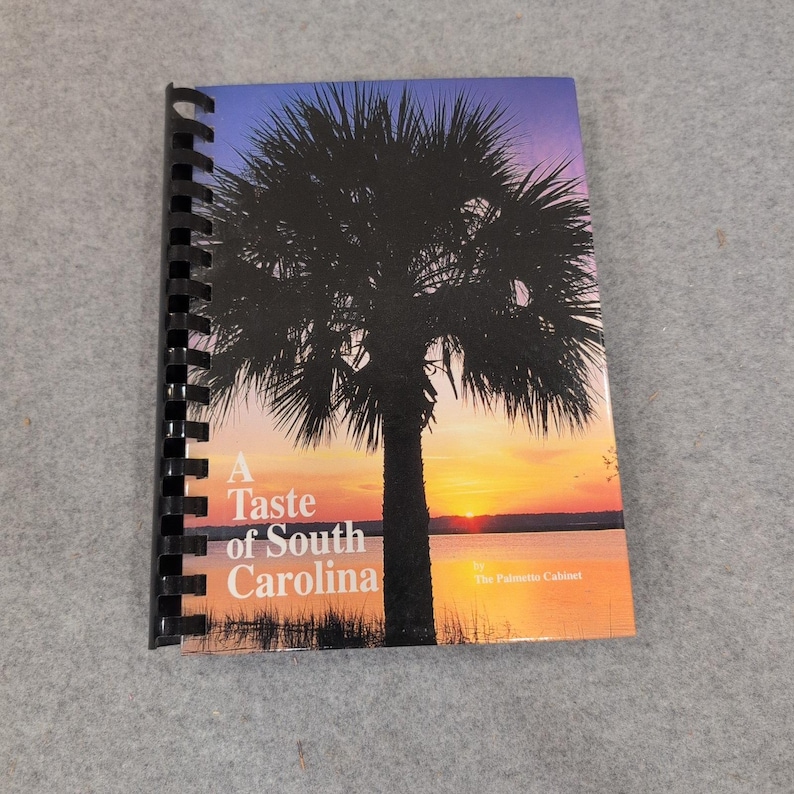 A Taste of South Carolina Cookbook The Palmetto Cabinet 1995 Spiral Bound VG+ image 1
