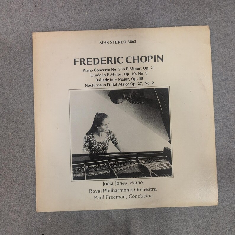 Frederic Chopin Piano Concerto No 2 Joela Jones Royal Philharmonic MHS 3863 LP image 1