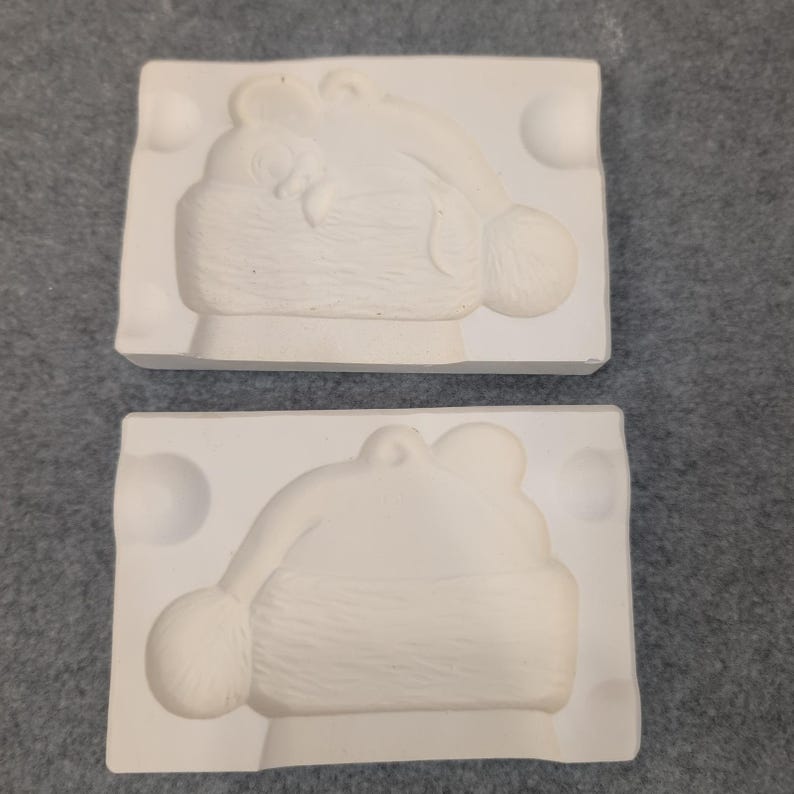 Alberts Molds Inc 1976 Ceramic Casting Mold Santa Hat Christmas Craft Project image 2