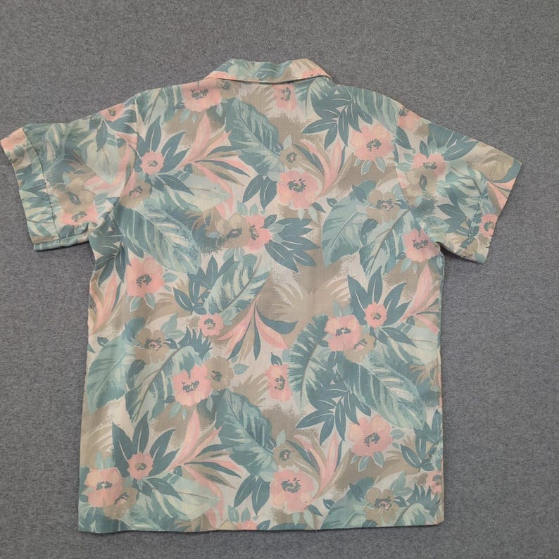 Chemise boutonnée à manches courtes et imprimé floral Alfred Dunner femme taille 12 vintage image 3