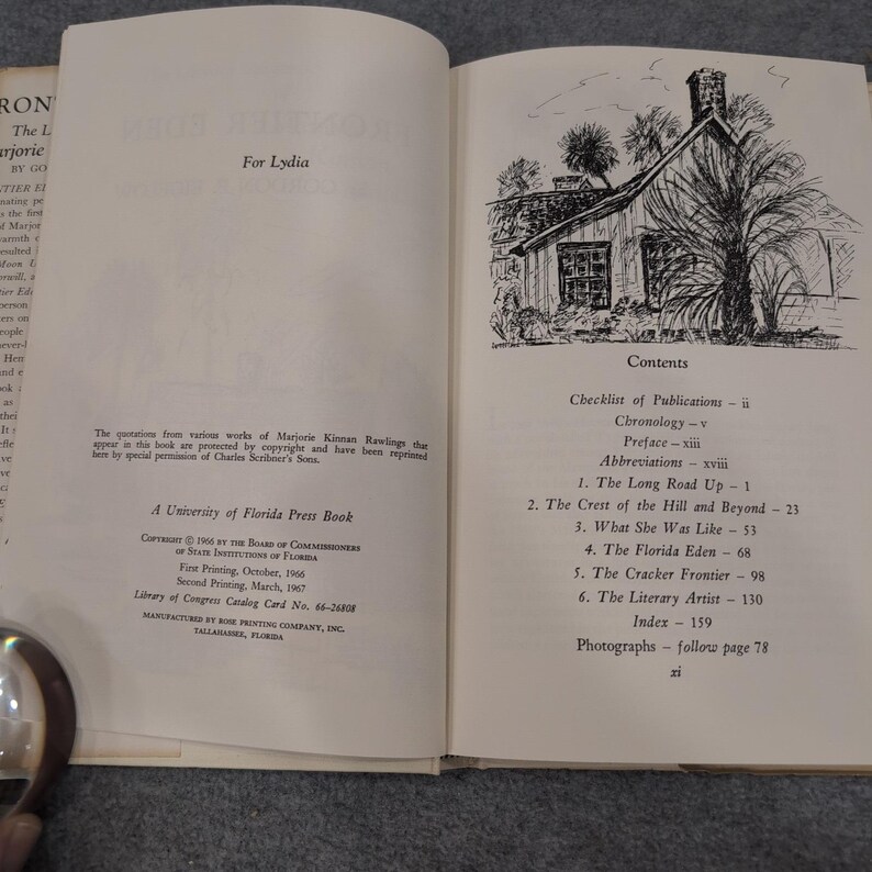 Frontier Eden Marjorie Kinnan Rawlings Biografie Gorden Bigelow 1967 Hardcover Bild 3