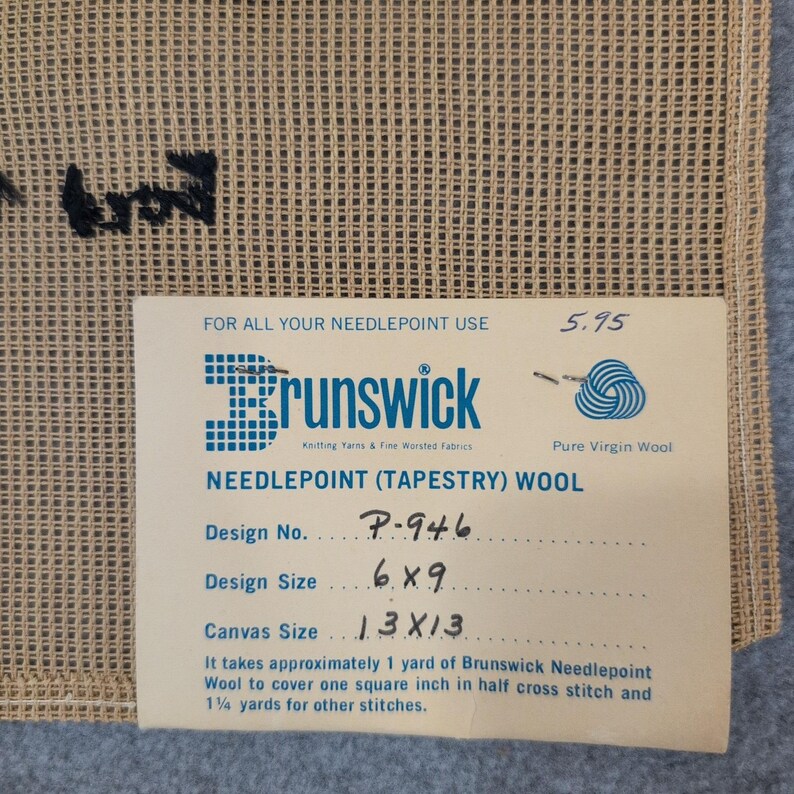 Brunswick Needlepoint 1917 Ford Coupe T Finished Wool Canvas P-946 Handmade image 6