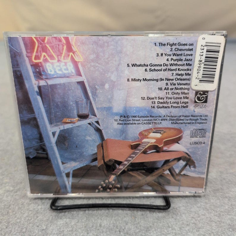 Pat Travers Band, School of Hard Knocks, cd 1990, afleveringsrecords LUSCD 4 Rock afbeelding 2