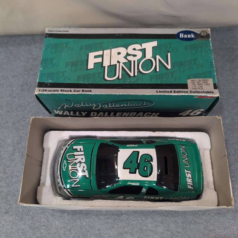 Wally Dallenbach 46 First Union 1997 Monte Carlo NASCAR Stock Car Bank Limit Ed image 5