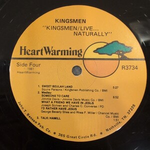The Kingsmen Live Naturally 2-LP & Chart Breakers Schallplatte Lot Evangelium R3734 Bild 9