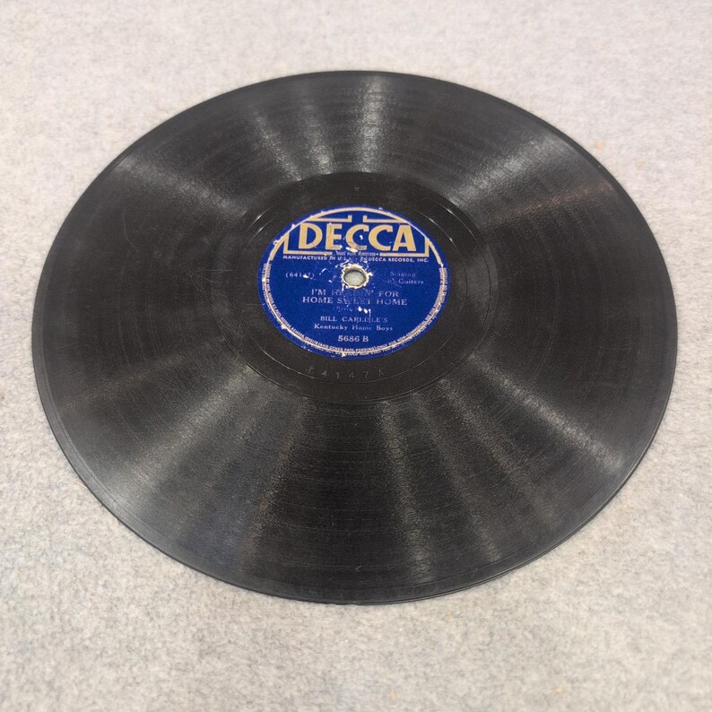Bill Carlisle Kentucky Home Boys Decca 5686 Si Jésus devait venir Record 78 tours image 4