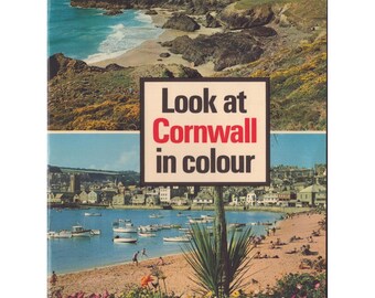 Titta på Cornwall i färg Vintage Jarrold Colour Publication B Newson Booklet