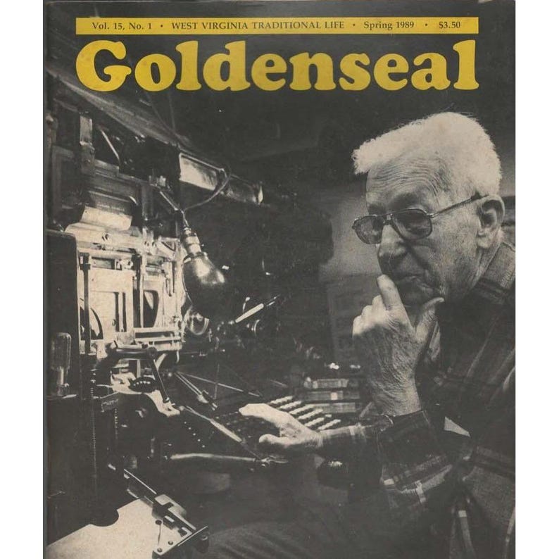 Goldenseal West Virginia Traditional Life Magazine Spring 1989 Barbour Democrat image 1