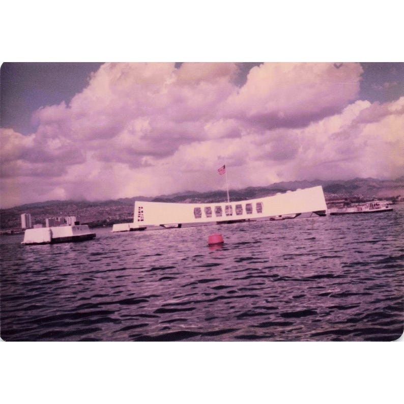 Vintage 1970s Pearl Harbor USS Arizona USS Utah Memorial Photos Lot of 13 Bell image 11