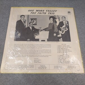 The Faith Trio One More Valley Vinyl LP Prestige Productions 90709A Gospel Recor image 2