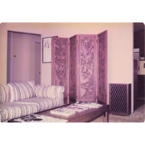 Lote de 8 fotos de interiores de casas vintage de los años 70, decoración asiática, USAF, 3.5x5 imagen 2