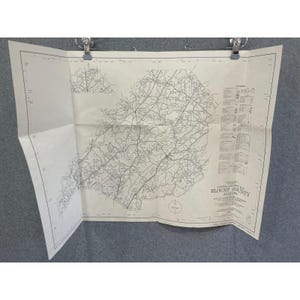 VTG 1979 General Highway Map Blount County Alabama 26" x 18" Blountsville Snead image 1
