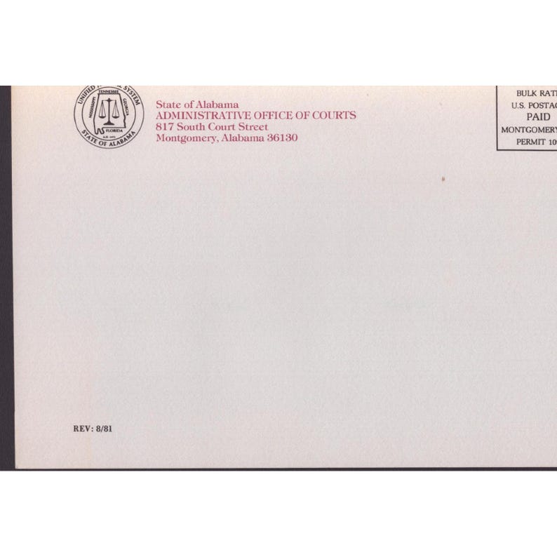 Alabama Courts Come to Order Vintage 1981 Legal Judicial System Booklet image 2