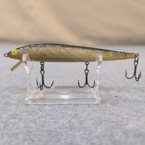 Vtg Rapala Original Finnish Wobbler CD 11S Saltwater Fishing Lure Gold Silver image 1