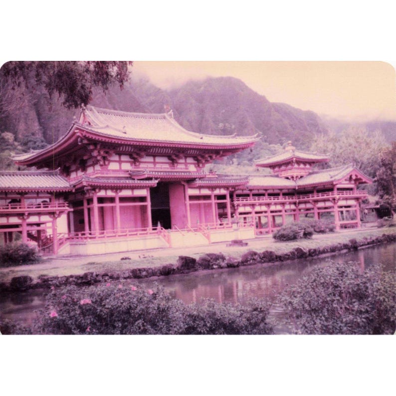 Vintage 1970s Byodo-In Temple Oahu Hawaii Buddha Photo Lot of 9 image 6