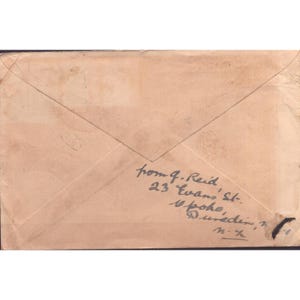 1948 Nowa Zelandia Otago Centennial FDC Illustrated Cachet Dunedin to USA zdjęcie 2