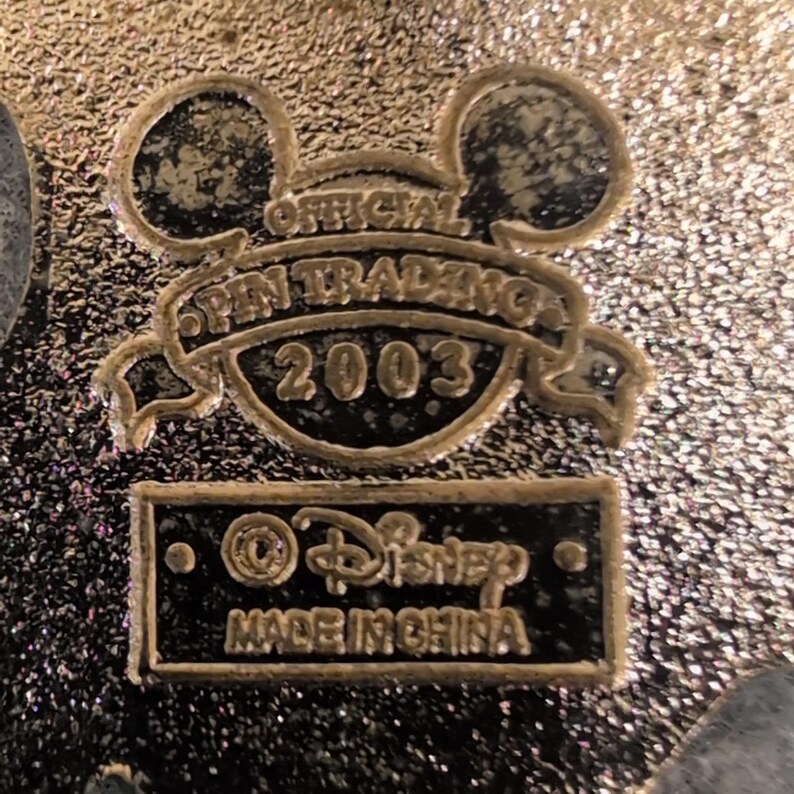 Disney Pin 2003 Donald Duck Tourist Mickey Ears Hat Map Trading Pin Enamel image 4