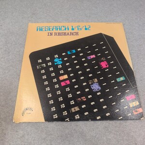 Research 1-6-12 In Research Vinyl LP Flick City FC 5001 Progressive Rock 1960s image 1