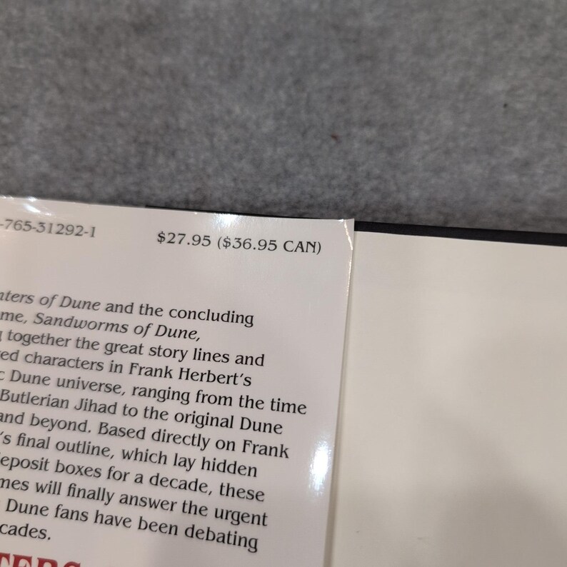 Cacciatori di Dune Prima edizione con ex libris firmato Brian Herbert Kevin J Anderson immagine 4