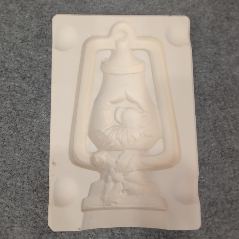 Alberta's Molds Inc 1978 Lantern Christmas Holly Ceramic Slip Casting Mold A121 image 1