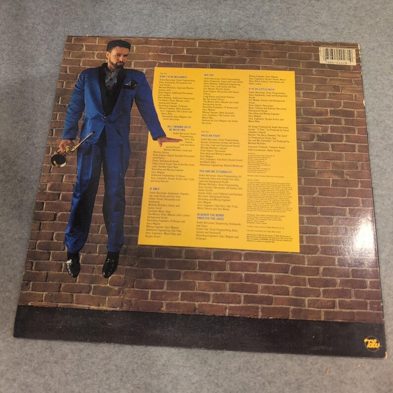 Andre Berryman The World According to Dre Vinyl LP 1988 Tabu Records Z 44028 image 2