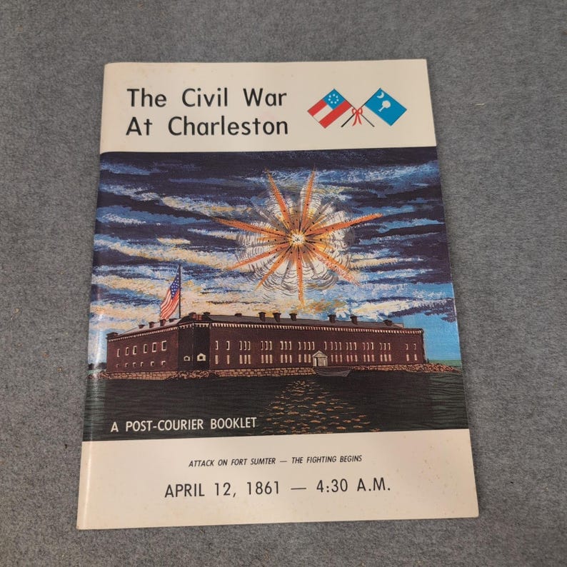 The Civil War At Charleston Post-Courier Booklet Wilcox Ripley 1997 19th Ed image 1